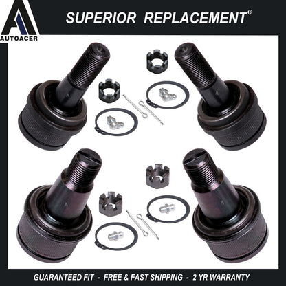 Front Upper & Lower Ball Joint Kit for Ford F-250 F-350 Super Duty Dodge Ram 4WD