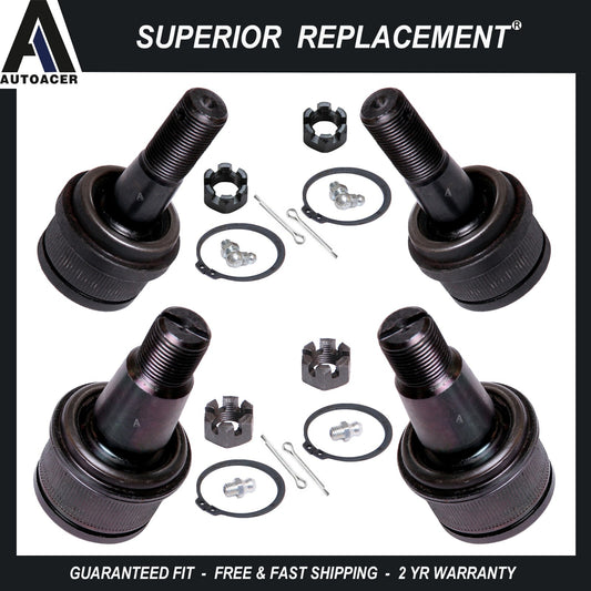 Front Upper & Lower Ball Joint Kit for Ford F-250 F-350 Super Duty Dodge Ram 4WD