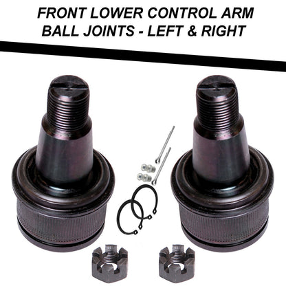 Front Lower Upper Ball Joints, Links, Rods 8pc for Ford F250 F350 Super Duty 4x4