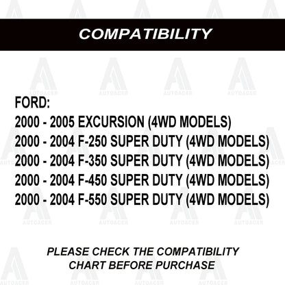 Front Lower Upper Ball Joints, Links, Rods 8pc for Ford F250 F350 Super Duty 4x4