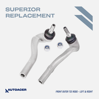 AUTOACER -6p Front Inner Outer Tie Rod Ends & Sway Bar Links For Mercedes-Benz E