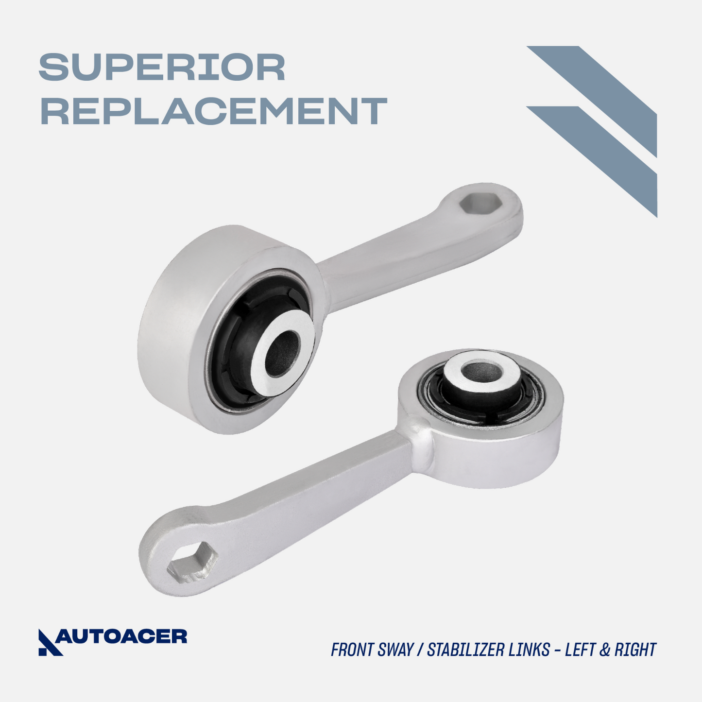 AUTOACER -6p Front Inner Outer Tie Rod Ends & Sway Bar Links For Mercedes-Benz E