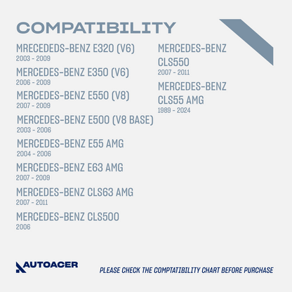 AUTOACER -6p Front Inner Outer Tie Rod Ends & Sway Bar Links For Mercedes-Benz E