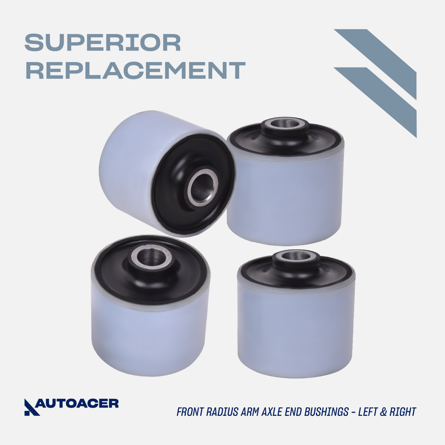 AUTOACER -12p Front & Rear Suspension / Radius Arm Bushes For Discovery II 98-04