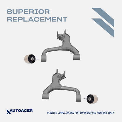 AUTOACER - 2p Rear Upper Front Control Arm Bushes for Range Rover Sport L320 05-