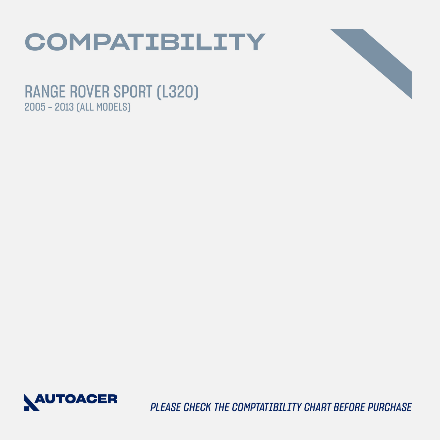 AUTOACER - 2p Rear Upper Front Control Arm Bushes for Range Rover Sport L320 05-
