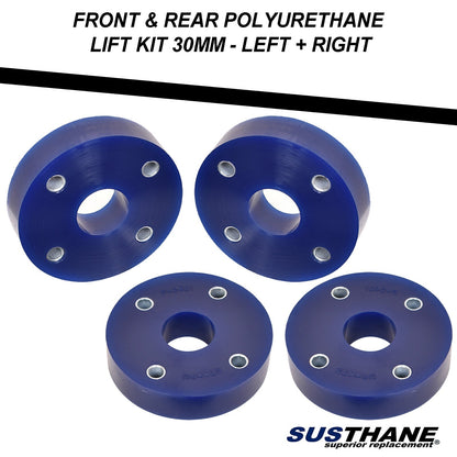 AUTOACER - 8p Front & Rear Poly Spacers 30mm + Strut Mount Assembly for JAGUAR S
