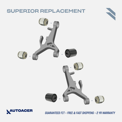 AUTOACER 10p Rear Arm Bushes Tie Rods Stabilizer links For Jaguar SType XJ XF XK