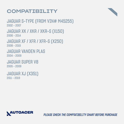 AUTOACER 10p Rear Arm Bushes Tie Rods Stabilizer links For Jaguar SType XJ XF XK