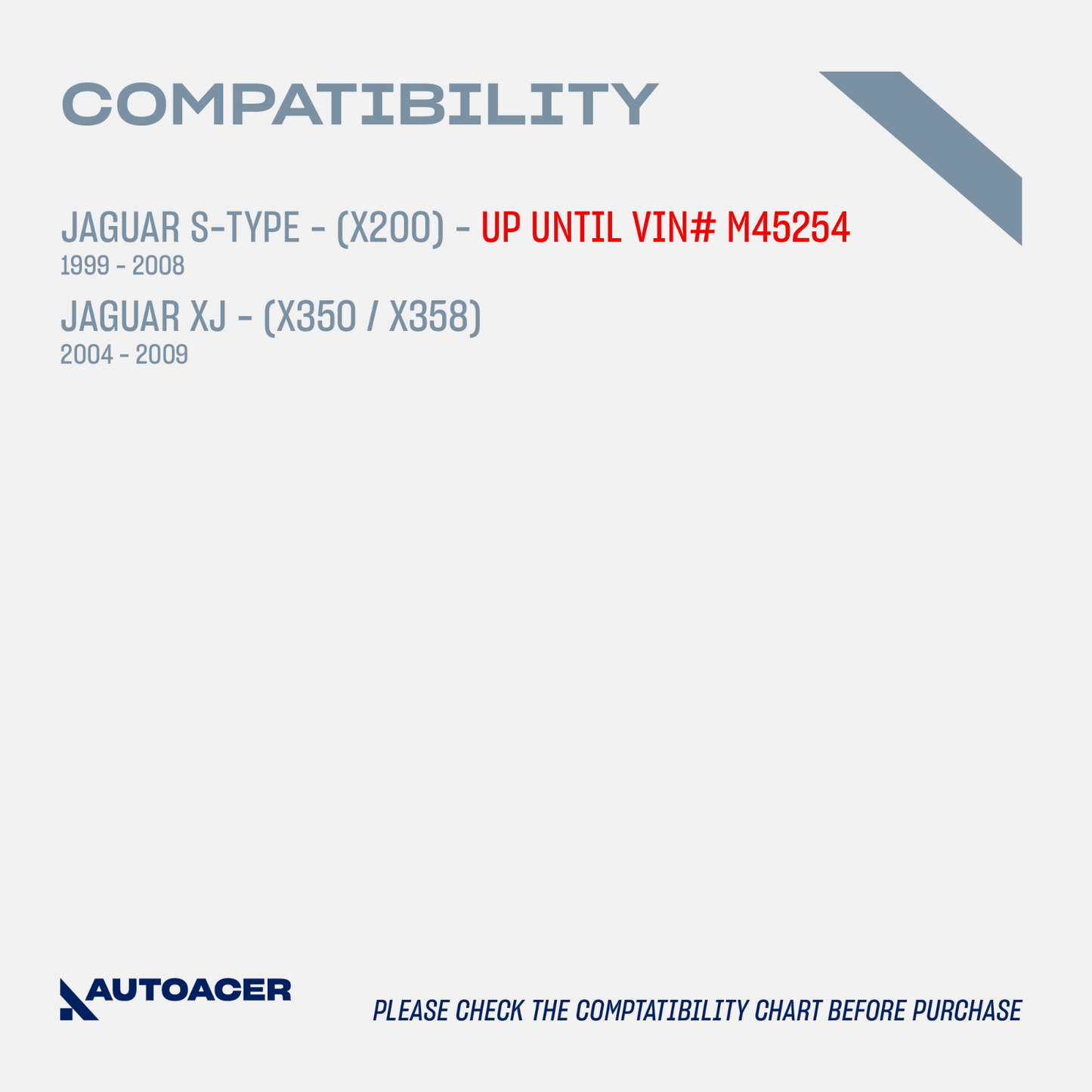 AUTOACER - 4p Rear Lower Control Arm Hydra Bushing Kit for JAGUAR S-Type XJ8 XJR