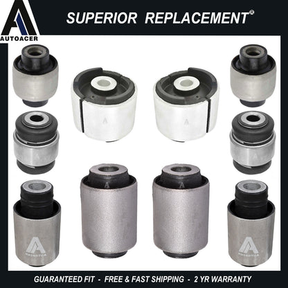 Rear Axle Trailing Control Arm Bushings Ball Joint Kit 10p for BMW E36 E46 92-06