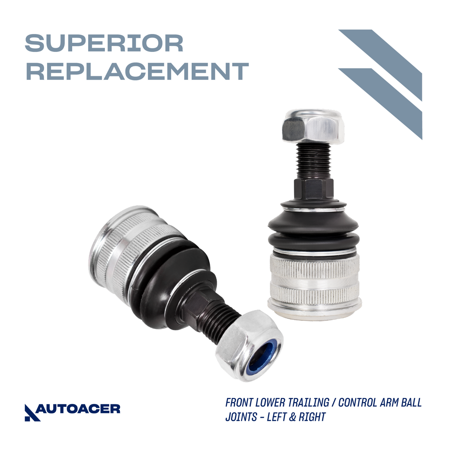 AUTOACER 16p Front Suspension Control Arm Bushings Ball Joints for Mercedes-Benz