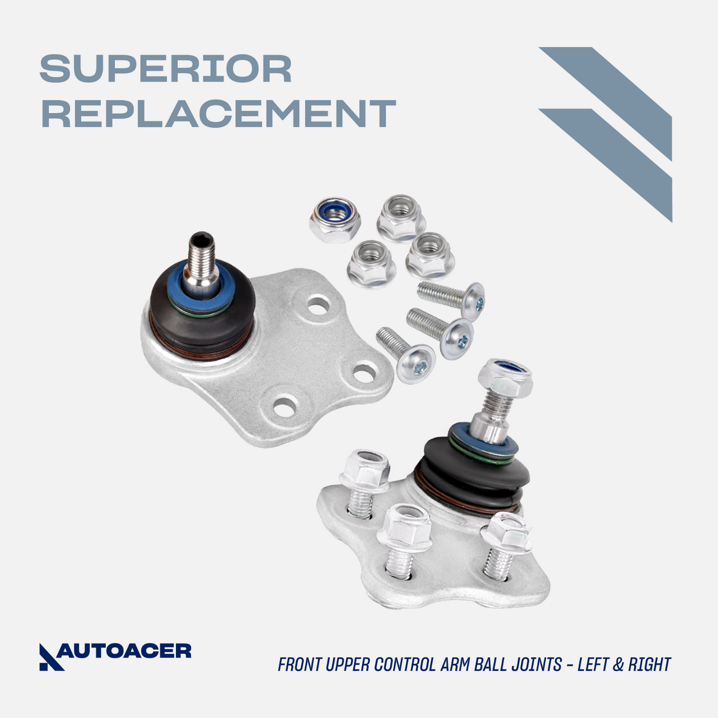 AUTOACER 16p Front Suspension Control Arm Bushings Ball Joints for Mercedes-Benz