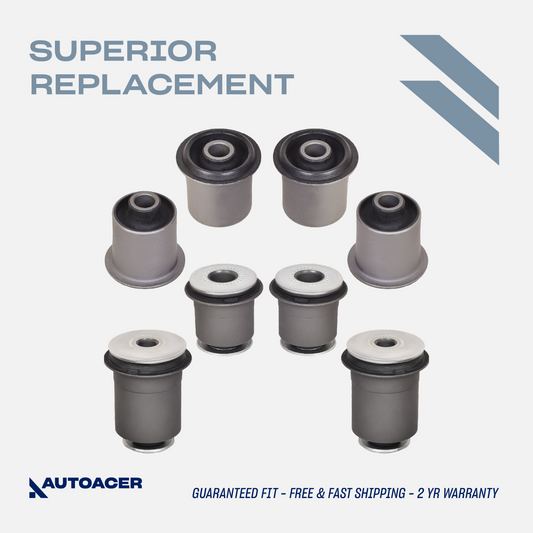 AUTOACER -8p Front Upper Lower Control Arm Bushings For Sequoia Tundra LX570 07-