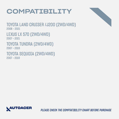 AUTOACER -8p Front Upper Lower Control Arm Bushings For Sequoia Tundra LX570 07-