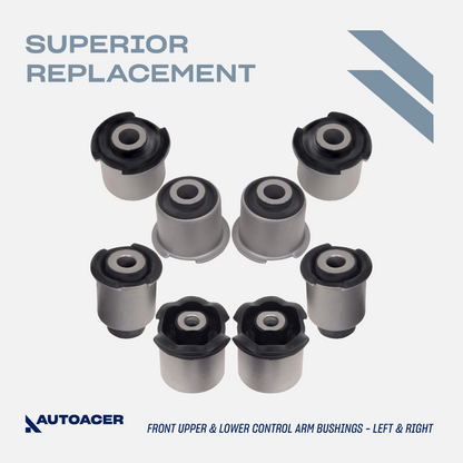 AUTOACER - 16p Front & Rear Control Arm Bushing Kit For Land Rover LR3 LR4 05-18