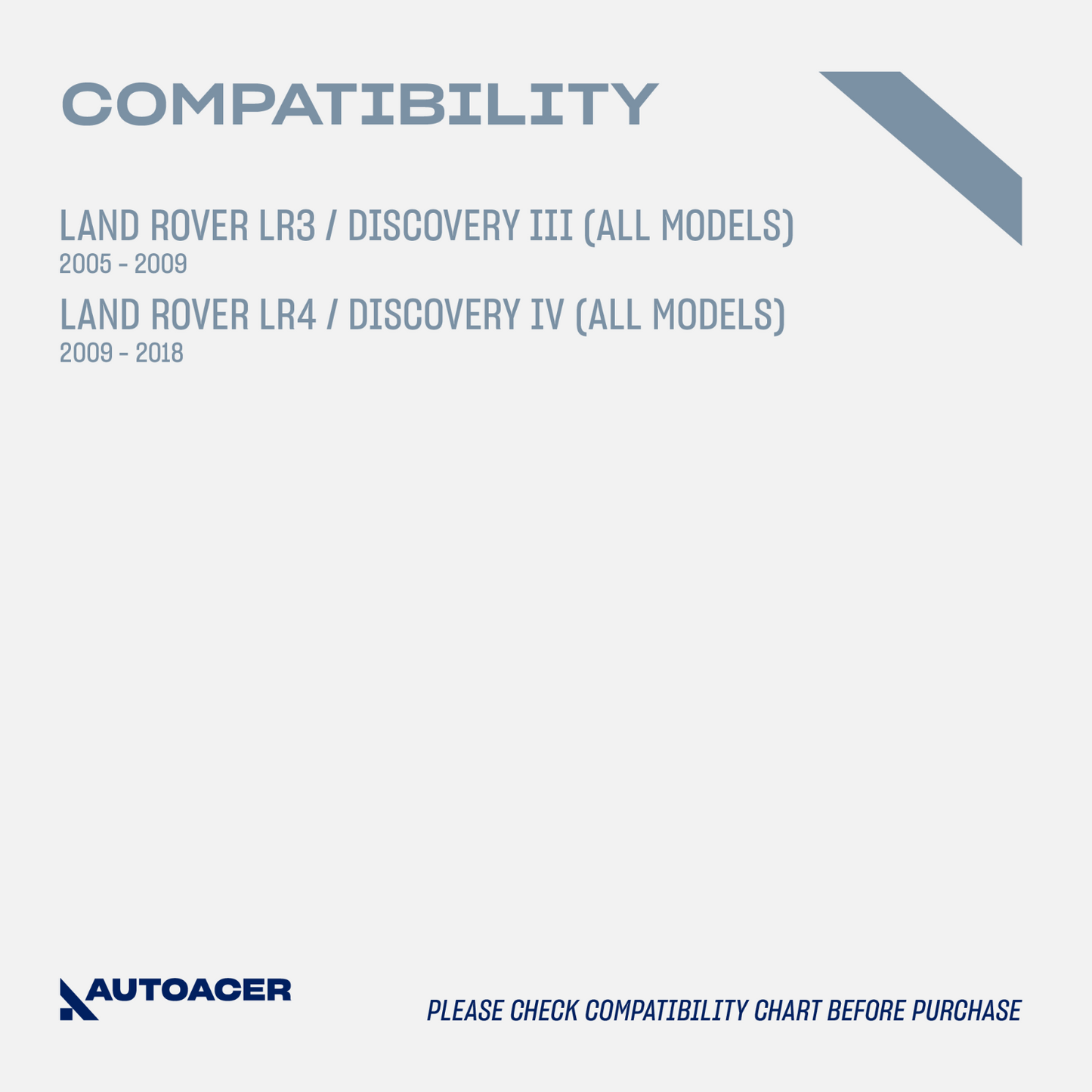 AUTOACER - 16p Front & Rear Control Arm Bushing Kit For Land Rover LR3 LR4 05-18
