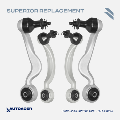 AUTOACER -6p Front Upper & Lower Rear Control Arm Kit for Lexus LS460 LS600h AWD