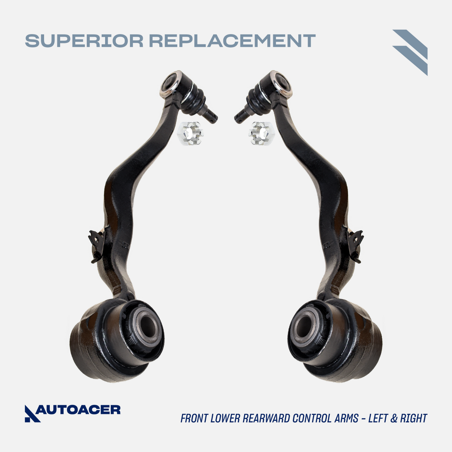 AUTOACER -6p Front Upper & Lower Rear Control Arm Kit for Lexus LS460 LS600h AWD