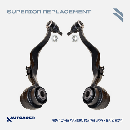 AUTOACER -6p Front Upper & Lower Rear Control Arm Kit for Lexus LS460 LS600h AWD