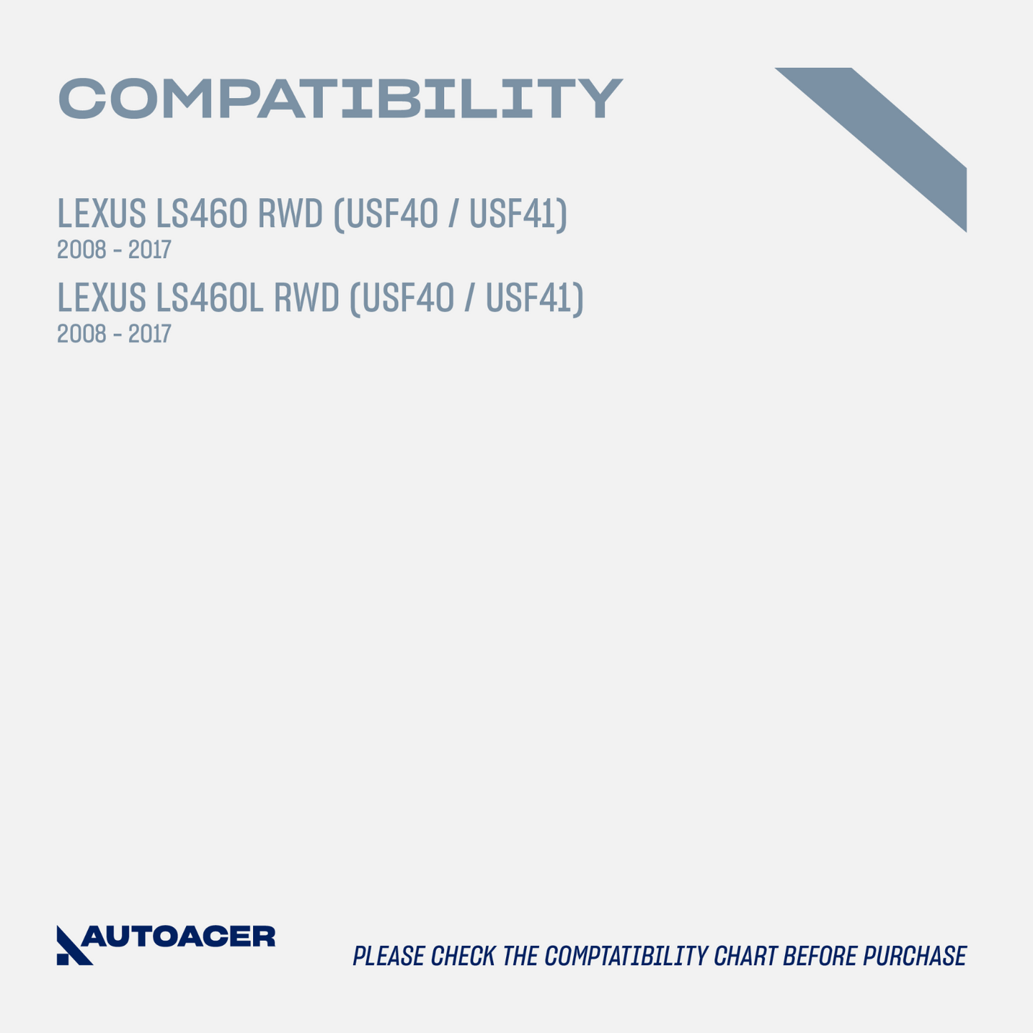 AUTOACER -10p Front Upper Control Arms Links Tie Rods For Lexus LS460 RWD 08-17