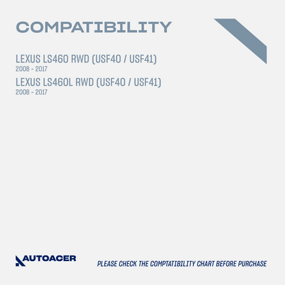 AUTOACER -10p Front Upper Control Arms Links Tie Rods For Lexus LS460 RWD 08-17