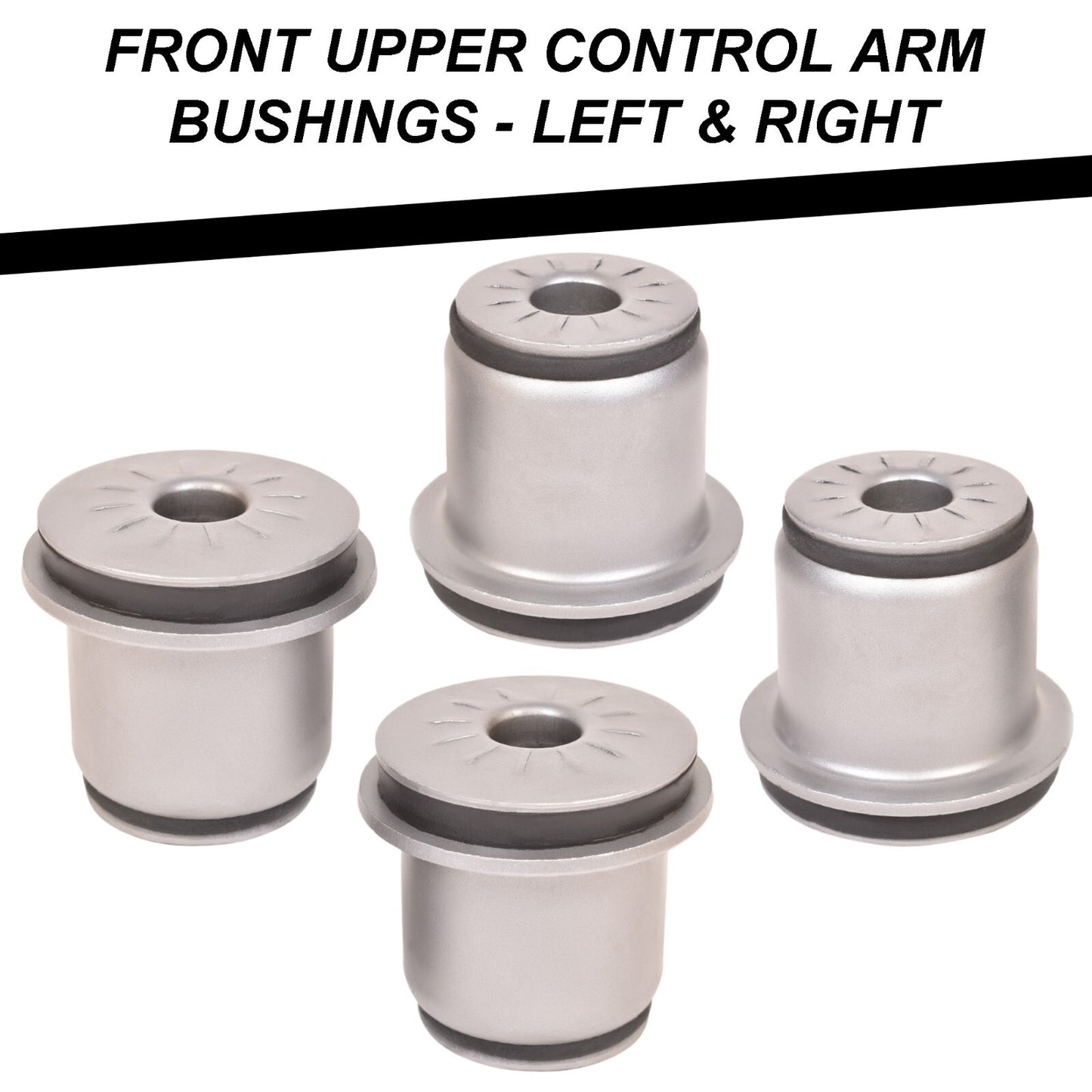 Front Upper & Lower Control Arm bushing Kit 8 pc Left Right for Silverado Sierra