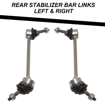 Rear Control Arms Tie Rods Front & Rear Stabilizer Link Kit 8pc for JAGUAR XF XK