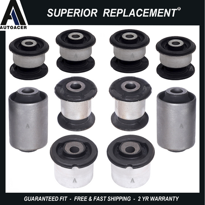 Front Upper Lower Control Arm Bushing Kit 10p For VW Touareg Q7 Porsche Cayenne