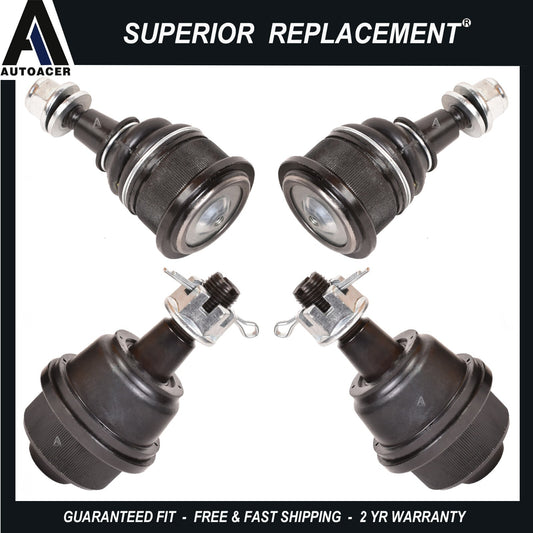 Front Upper & Lower Control Arm Ball Joint Kit 4p for Silverado Sierra 2500 3500