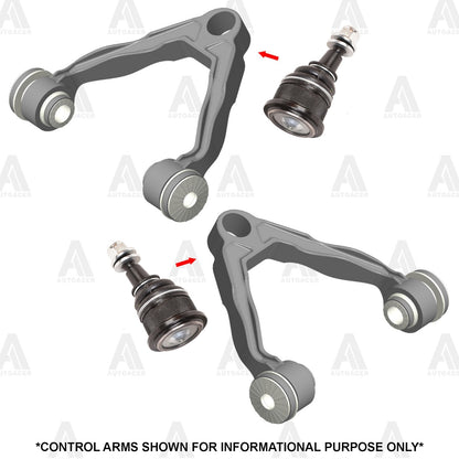 Front Upper & Lower Control Arm Ball Joint Kit 4p for Silverado Sierra 2500 3500