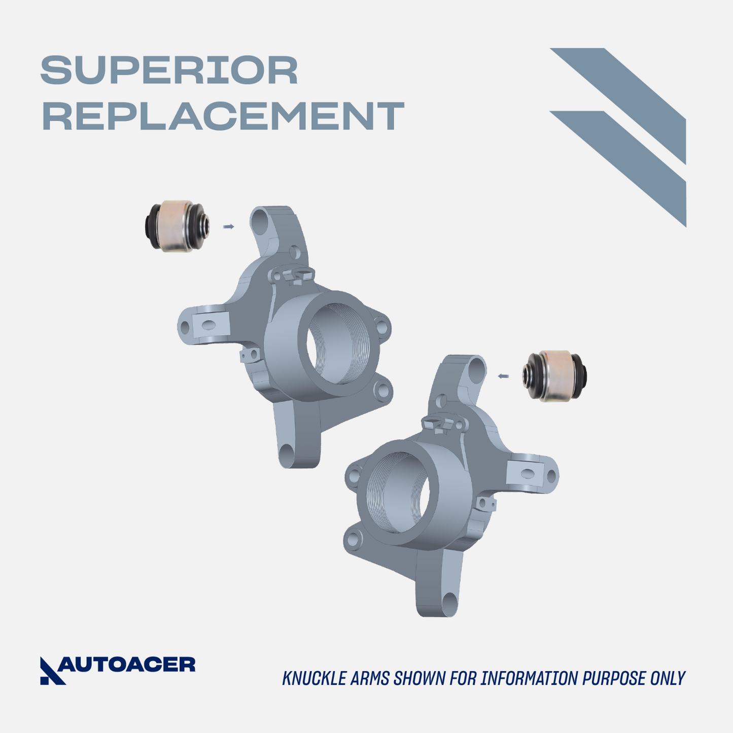 AUTOACER -2p Rear Hub Upper Knuckle Bushing Kit for Land Rover Range Rover 02-12