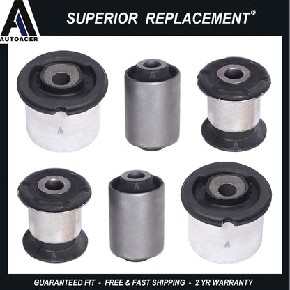 Front Lower Control Arm Bushing Kit 6pc For VW Touareg Audi Q7 & Porsche Cayenne