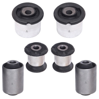 Front Lower Control Arm Bushing Kit 6pc For VW Touareg Audi Q7 & Porsche Cayenne