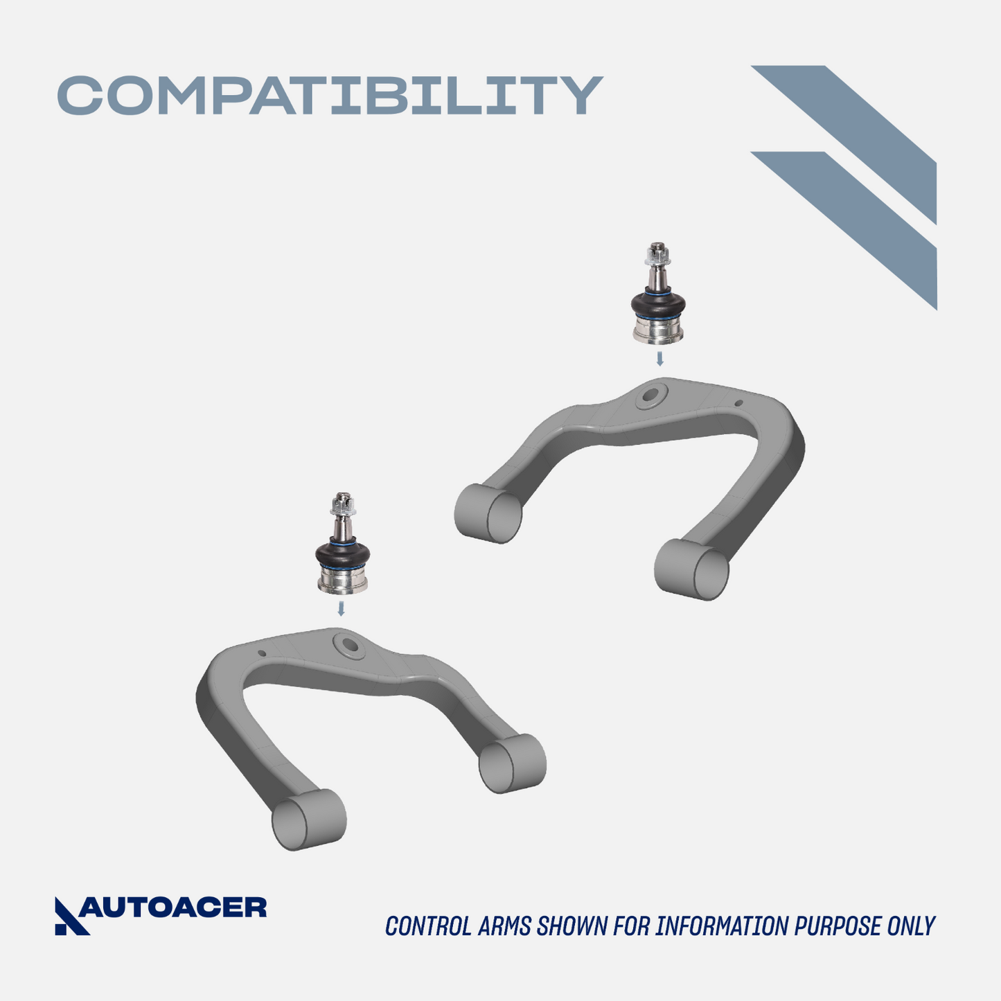 AUTOACER -14pc Front Upper Arms Lower Arm Bushes Ball Joints Tie Rods For Tacoma