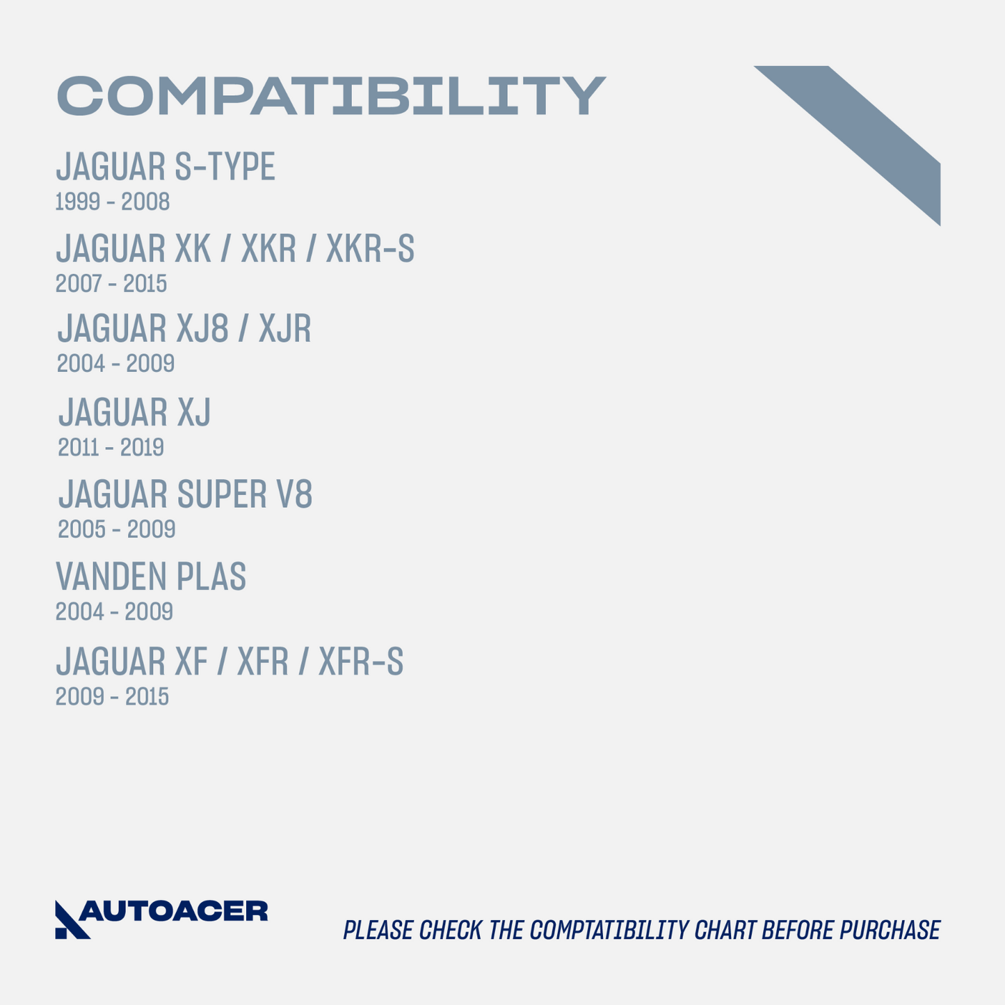 AUTOACER - 2p Rear Axle Suspension Arm Hydra Bushings for JAGUAR S-Type XK XF XJ