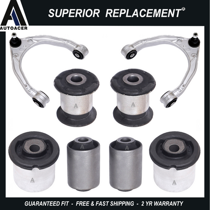 Front Upper Control Arms Lower Control Arm Bushing Kit 8pc For Toureg Q7 Cayenne
