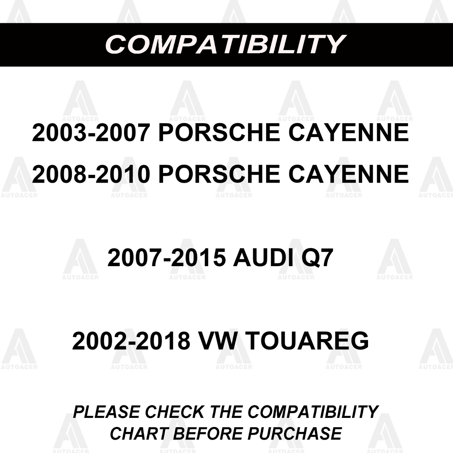 Front Upper Control Arms Lower Control Arm Bushing Kit 8pc For Toureg Q7 Cayenne