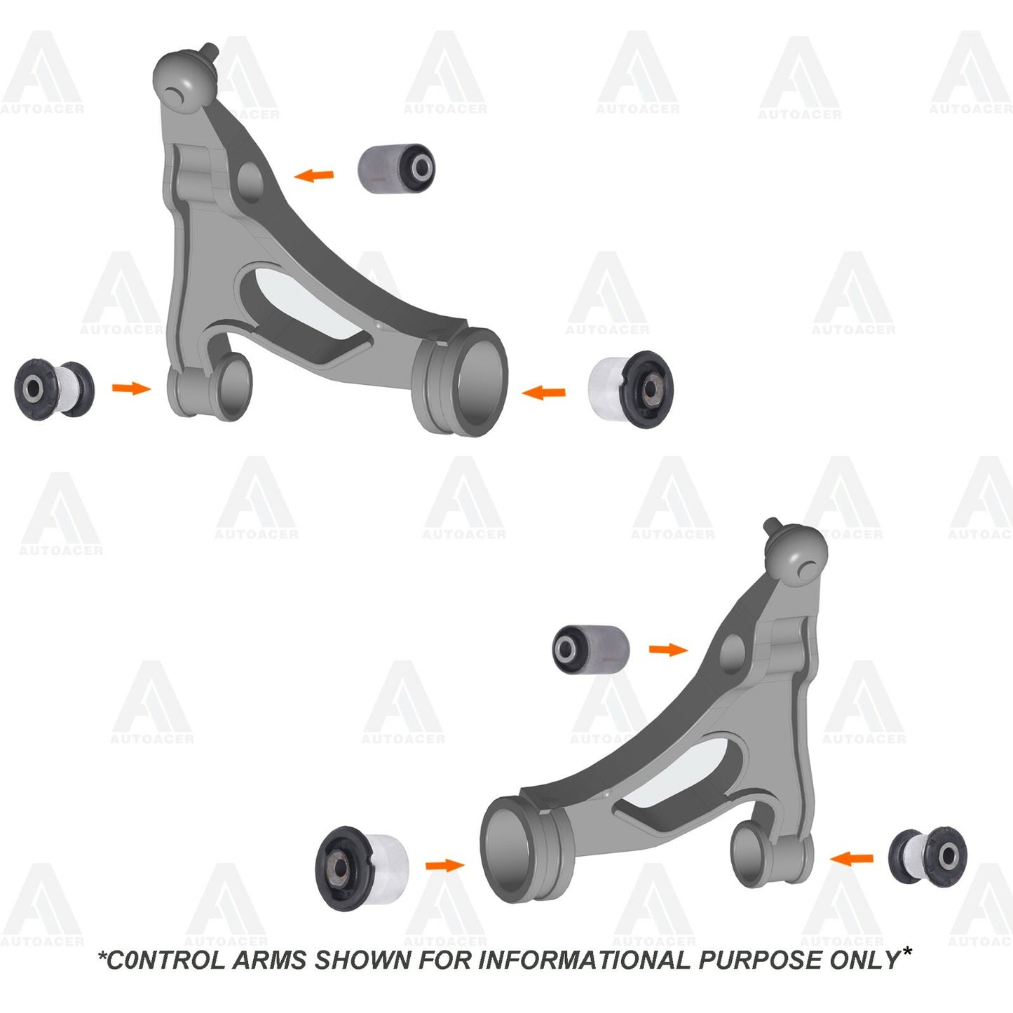 Front Upper Control Arms, Lower Arm Bushes & Strut Mounts For Cayenne Q7 Touareg