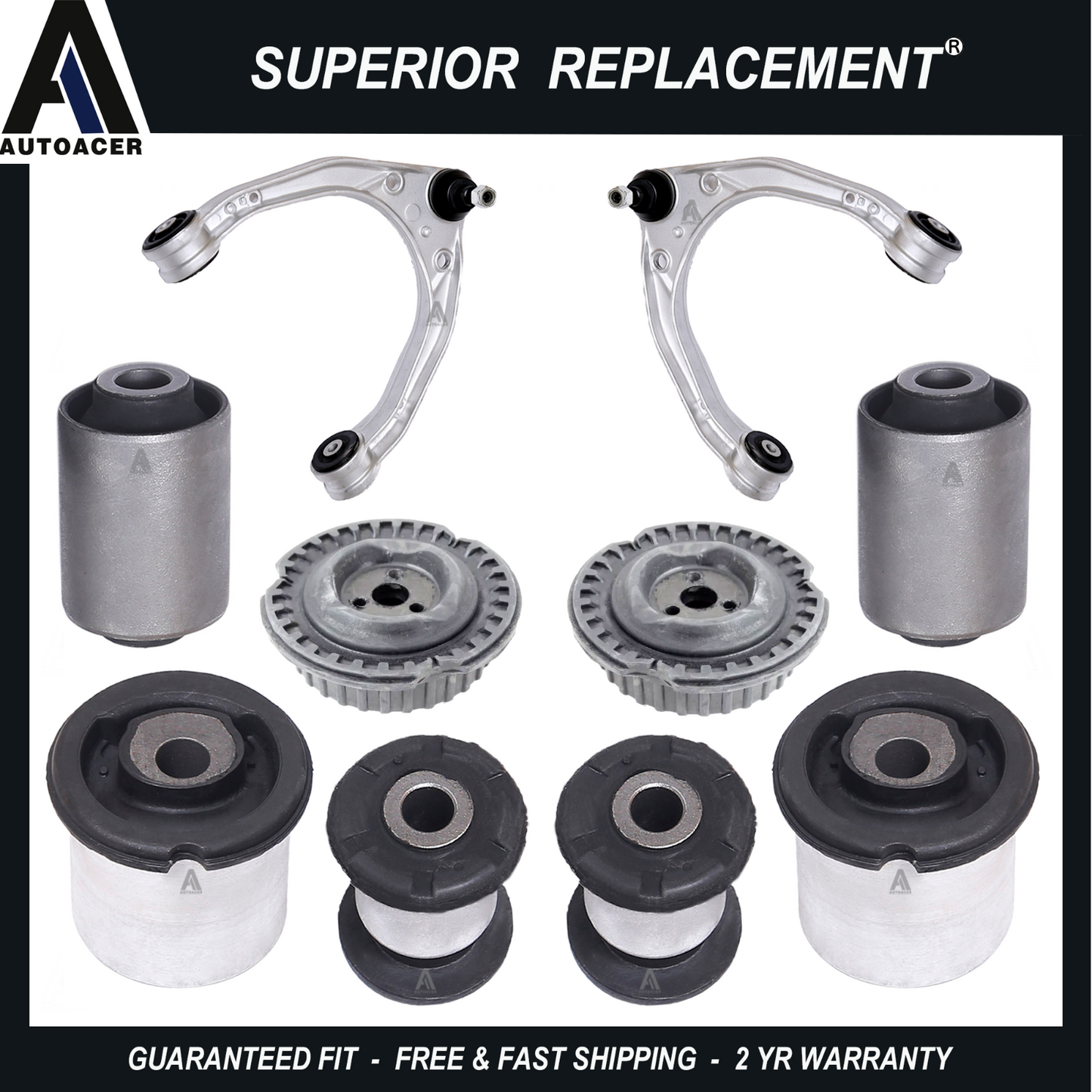Front Upper Control Arms, Lower Arm Bushes & Strut Mounts For Cayenne Q7 Touareg
