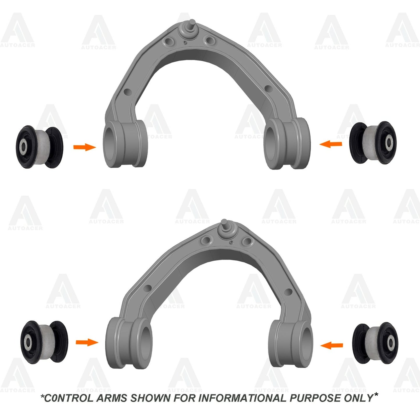Front Upper Lower Control Arm Bushing Strut Mount Kit 12p For Touareg Q7 Cayenne