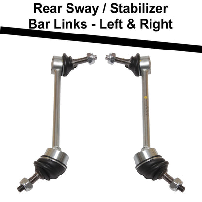 Front & Rear Upper Control Arms, Links & Tie Rod Kit 10p for JAGUAR S-TYPE 02-08