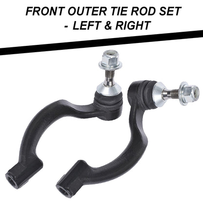Front & Rear Upper Control Arms, Links & Tie Rod Kit 10p for JAGUAR S-TYPE 02-08