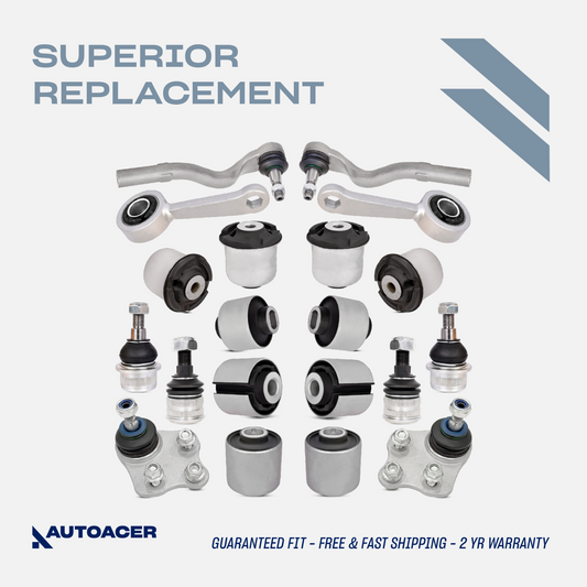AUTOACER -20p Front Control Arm Bushings Ball Joints Tie Rods Links for Mercedes