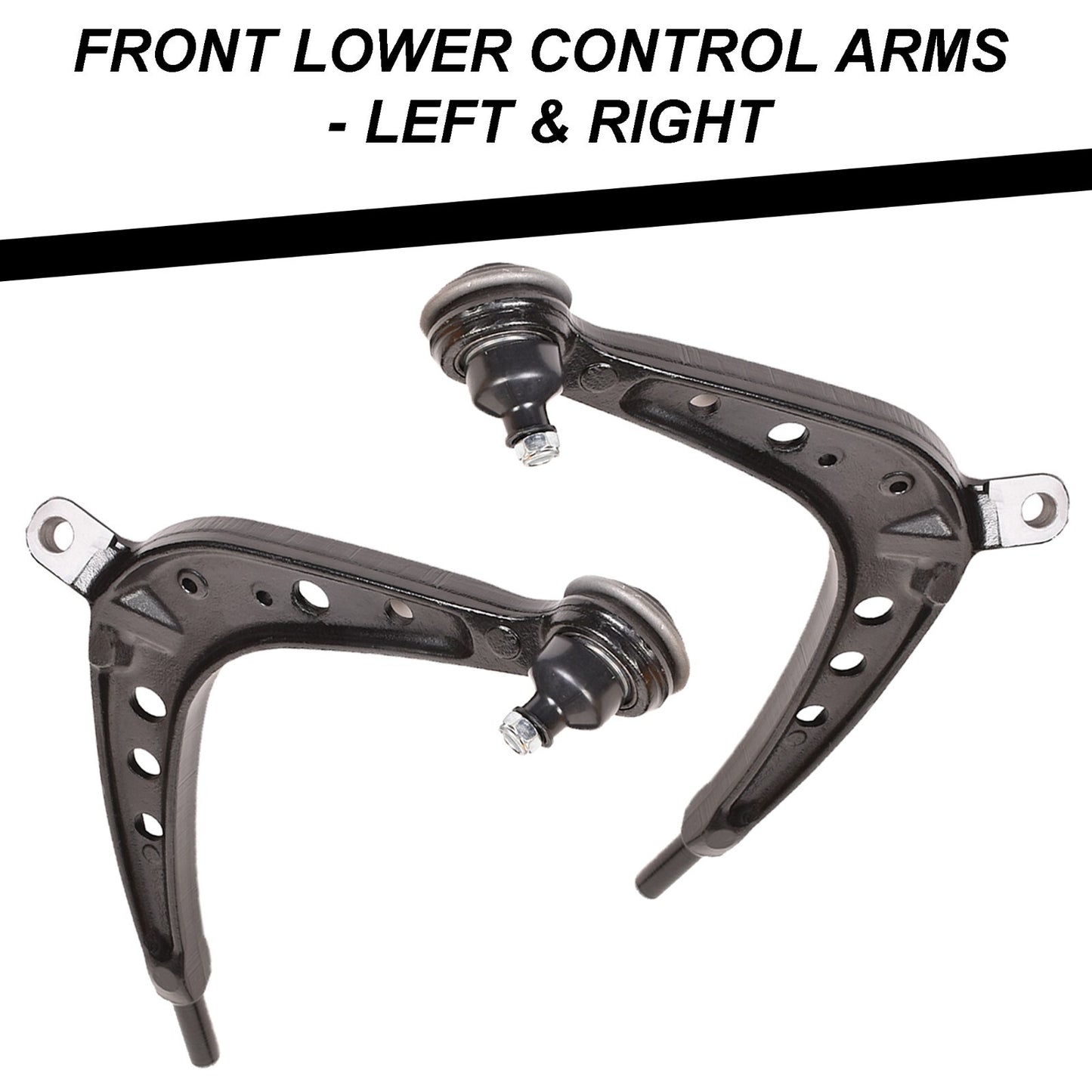Front Lower Control Arms W/ Poly Bushings & Inner Ball Joint Kit 6pc for BMW E46