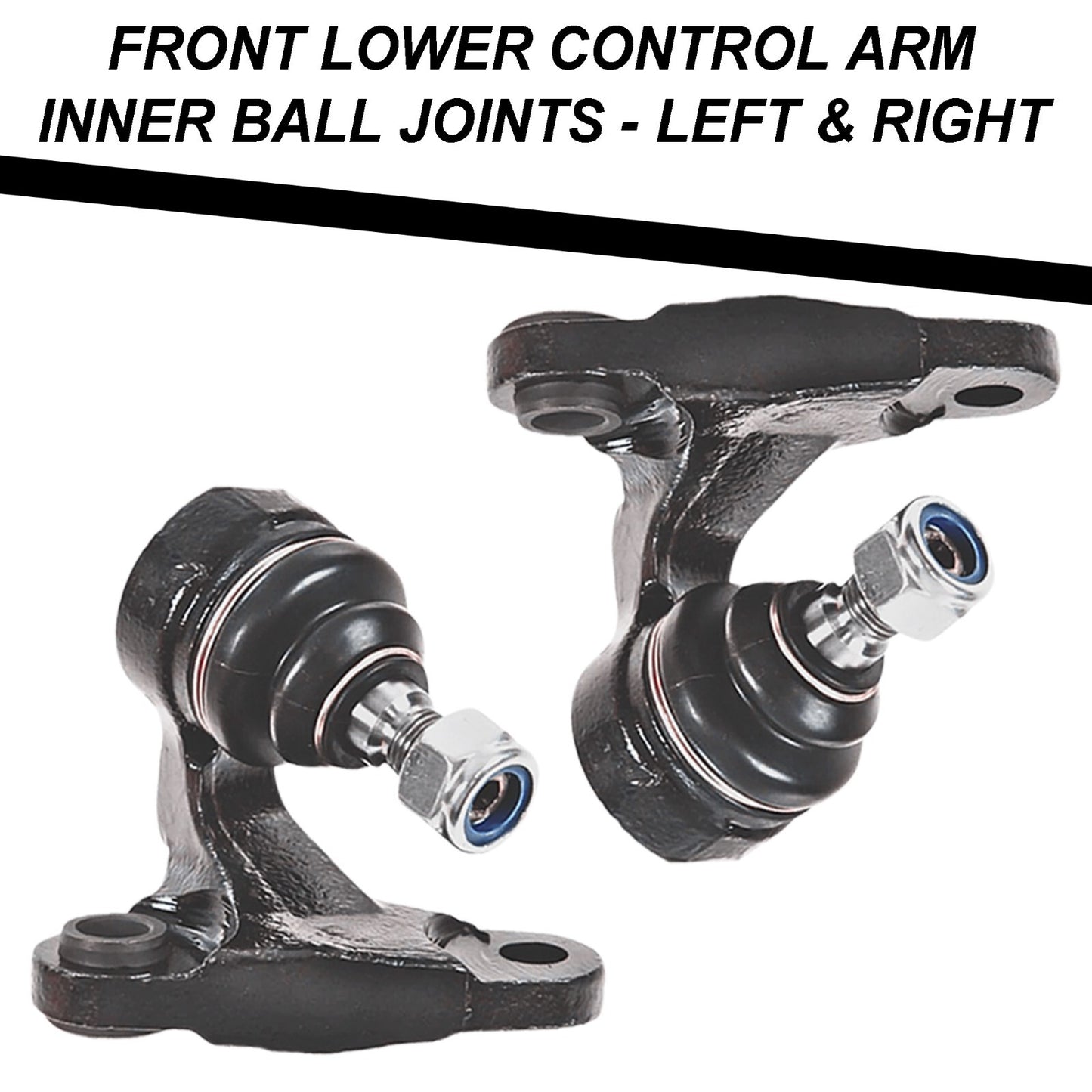 Front Lower Control Arms W/ Poly Bushings & Inner Ball Joint Kit 6pc for BMW E46