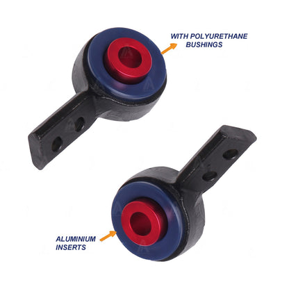 Front Lower Control Arms Ball Joints & Poly Bushing W/Bracket Kit 6p for BMW E46