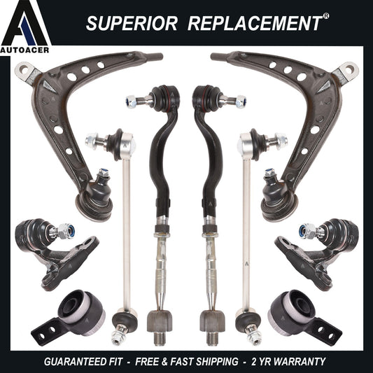 Complete Front Suspension Control Arm Kit 10 pcs for BMW E46 325xi 330xi 2001-05