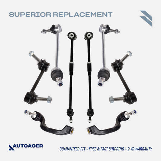 AUTOACER 8p Front & Rear Stabilizer Links Torque Tie Rod Kit For Ford Lincoln LS