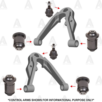AUTOACER - 6p Front Lower Control Arm Bushings & Ball Joint Kit for Chevrolet GM